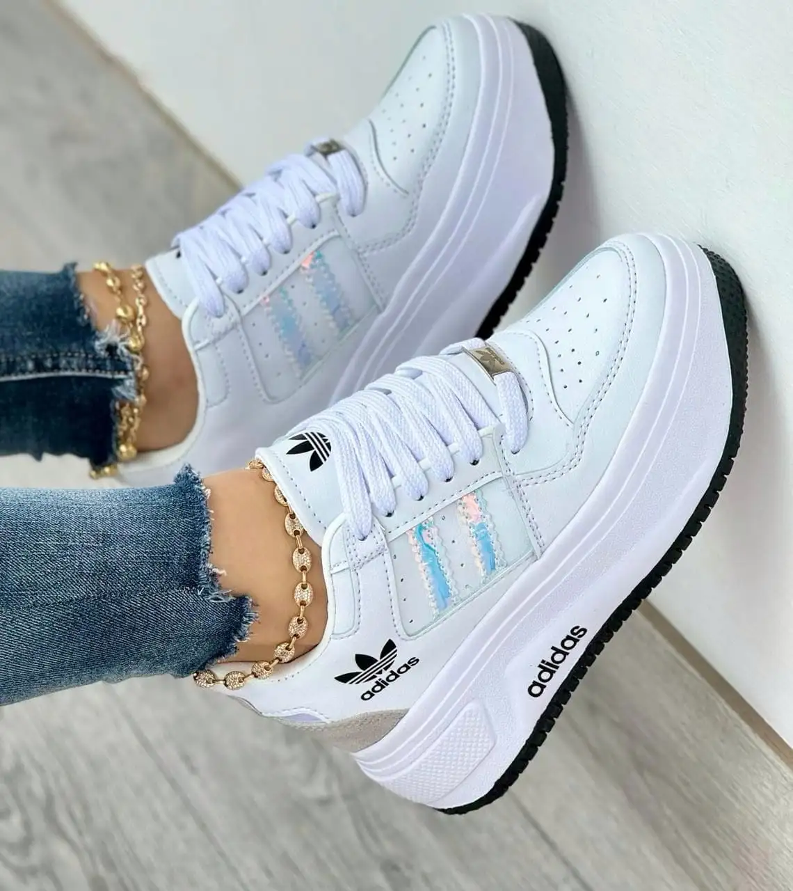 Tenis Adidas Diamond Blanco Dama 