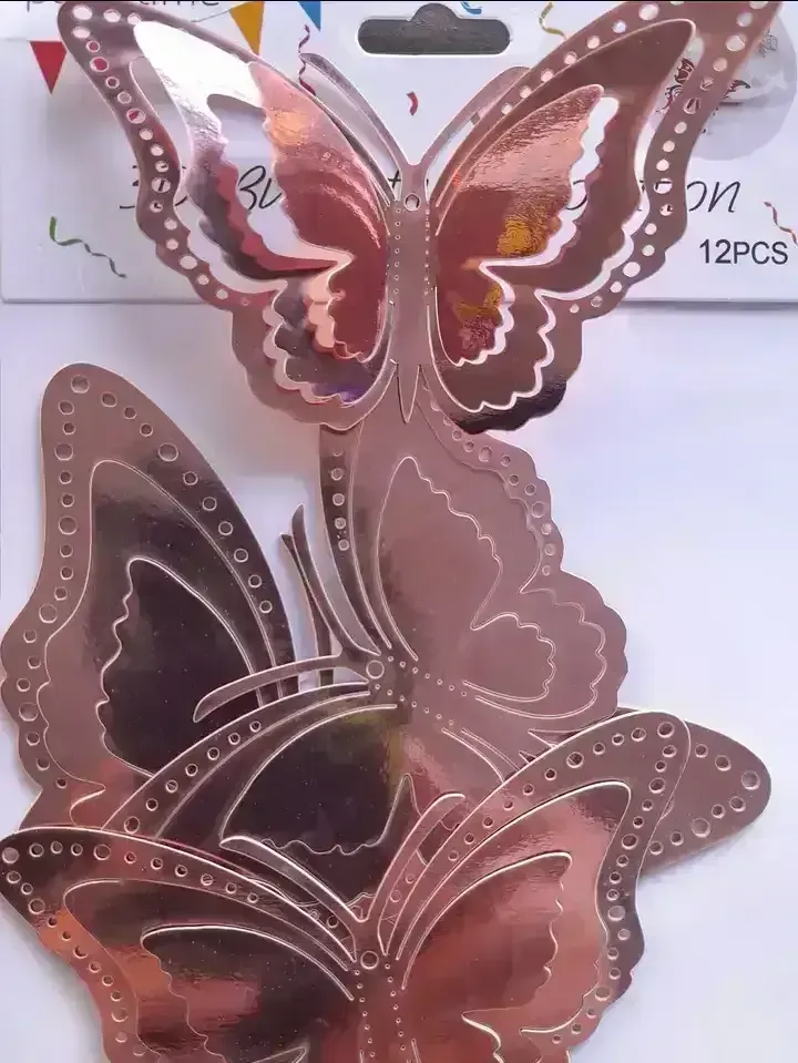 Adorno mariposa x 12 unidades 