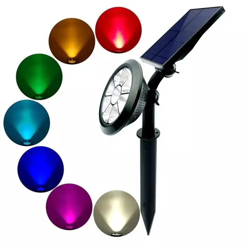Lampara solar multicolor