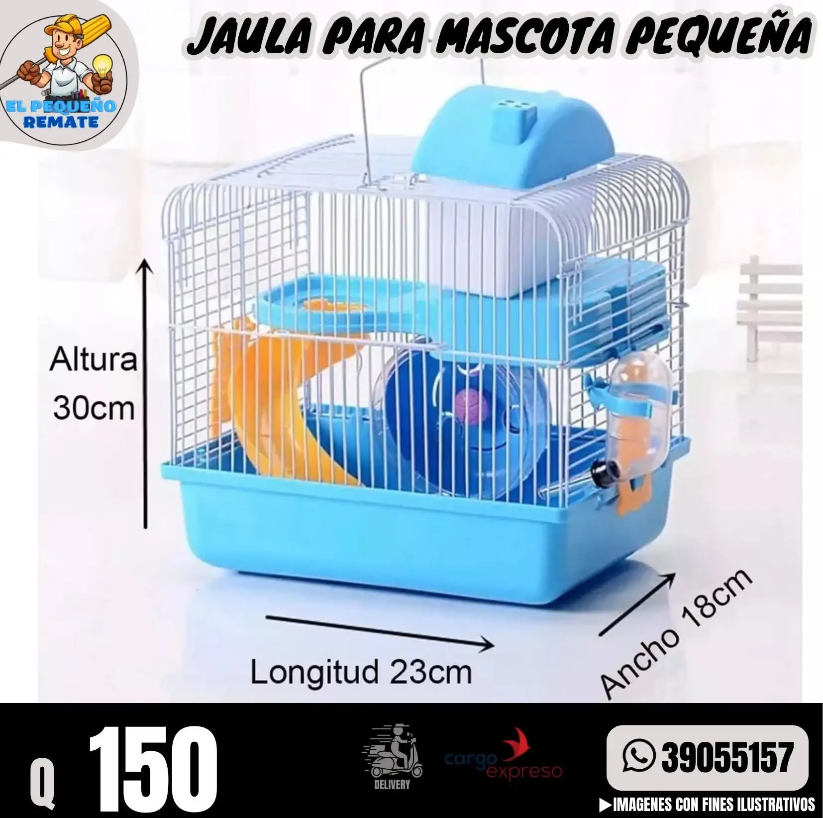 JAULA PARA HÁMSTERS PEQUEÑO 4