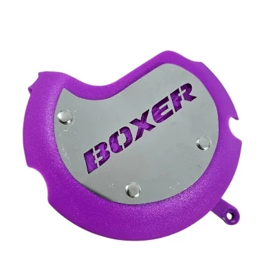 Boxer CT 100 Bajaj Protector tapa Clutch lamina acero Morado GAL