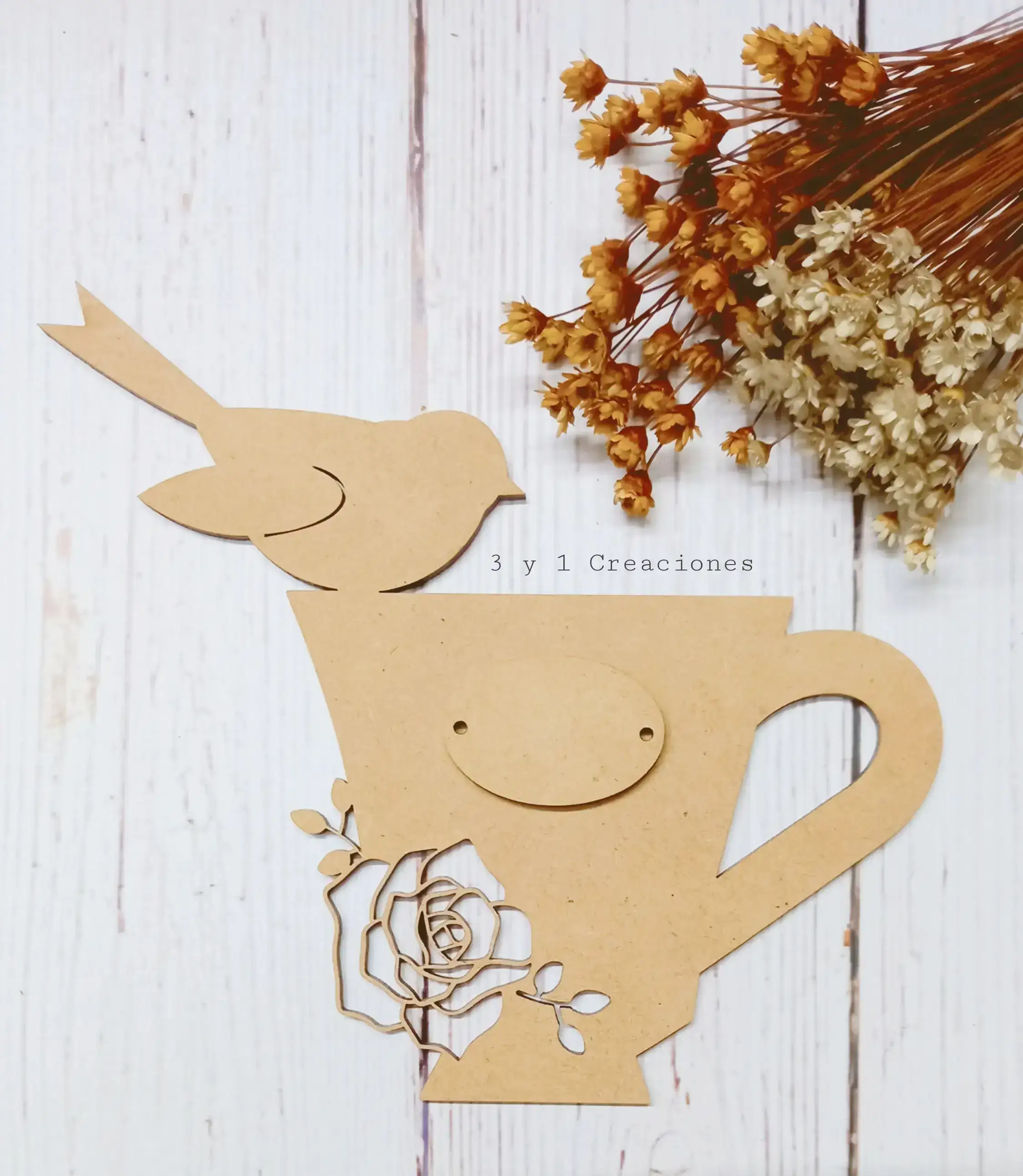 FIGURA TAZA CON ROSA 2 + TAG