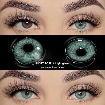 Lentes de contacto - Referencia: MISTY ROSE LIGHT GREEN  3
