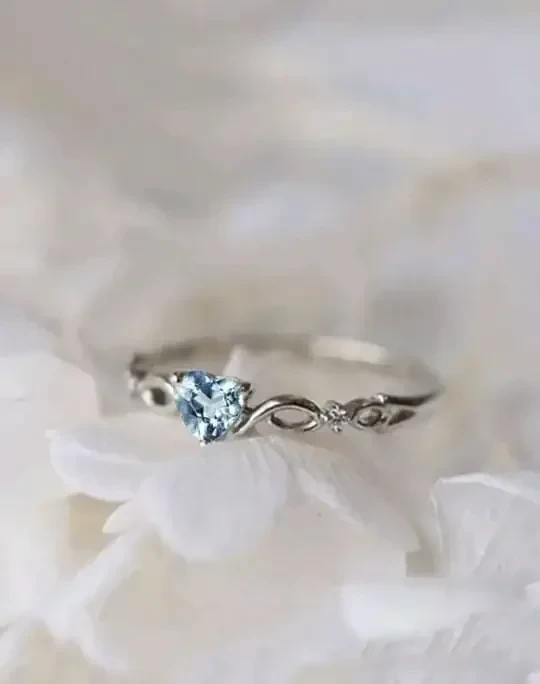 Anillo piedra azul