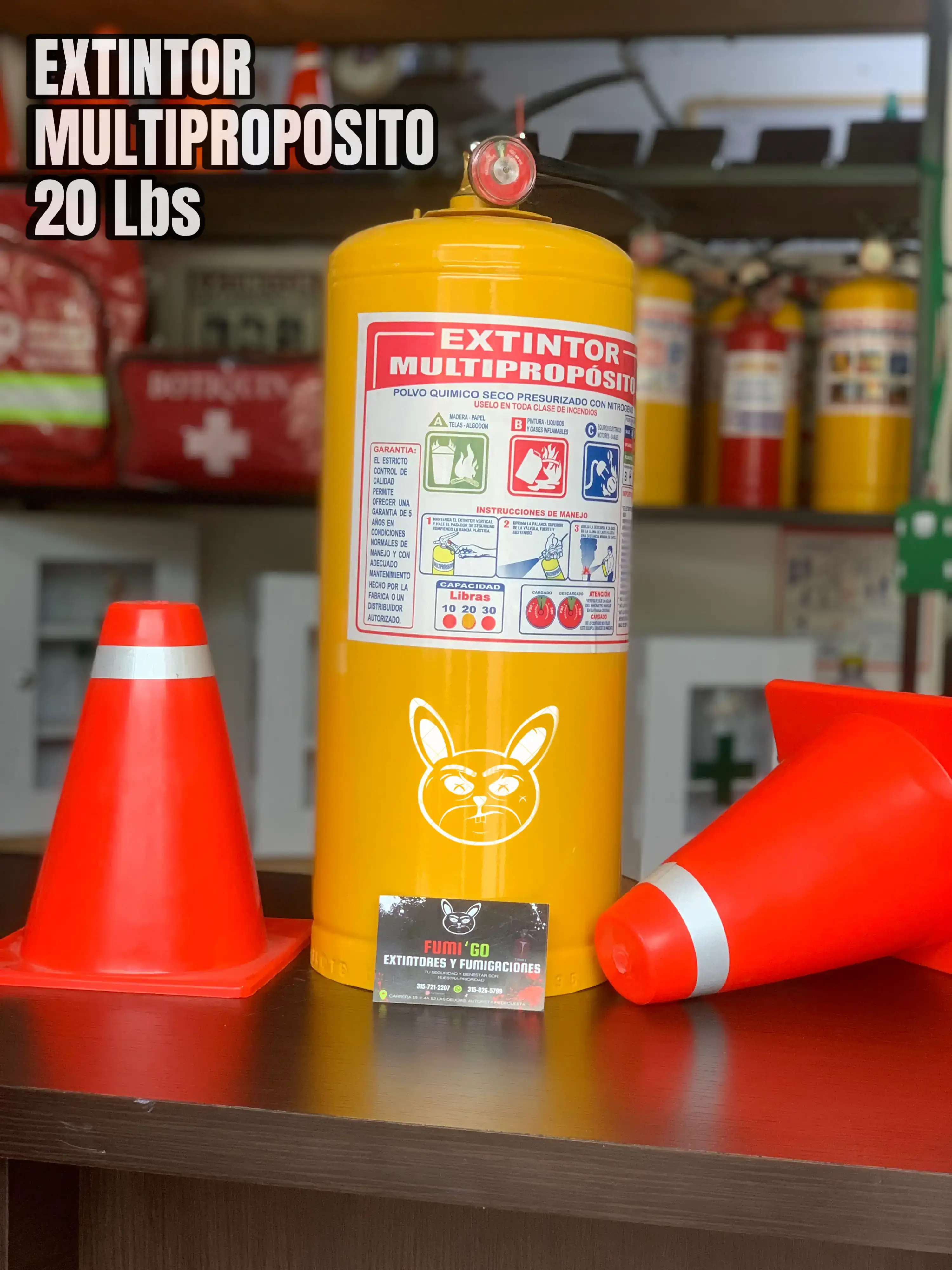 Extintor  ABC 20 lbs Multipropósito 