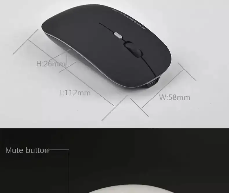 MOUSE OPTICO INALAMBRICO 2.4G MOD: MAC DM-P01 BLANCO 2