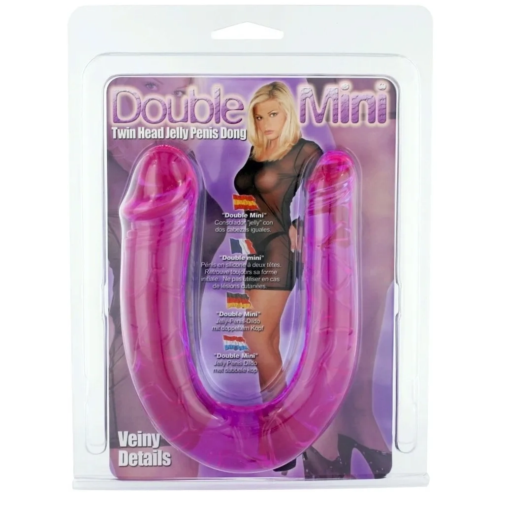Double Mini Twin Head Jelly Penis Dong
