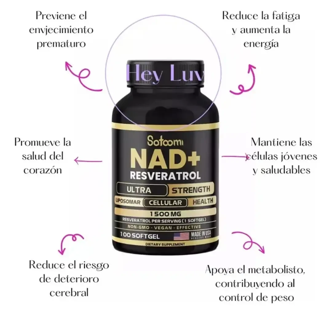 NAD+ Resveratrol 1500MG - antienvejecimiento  2