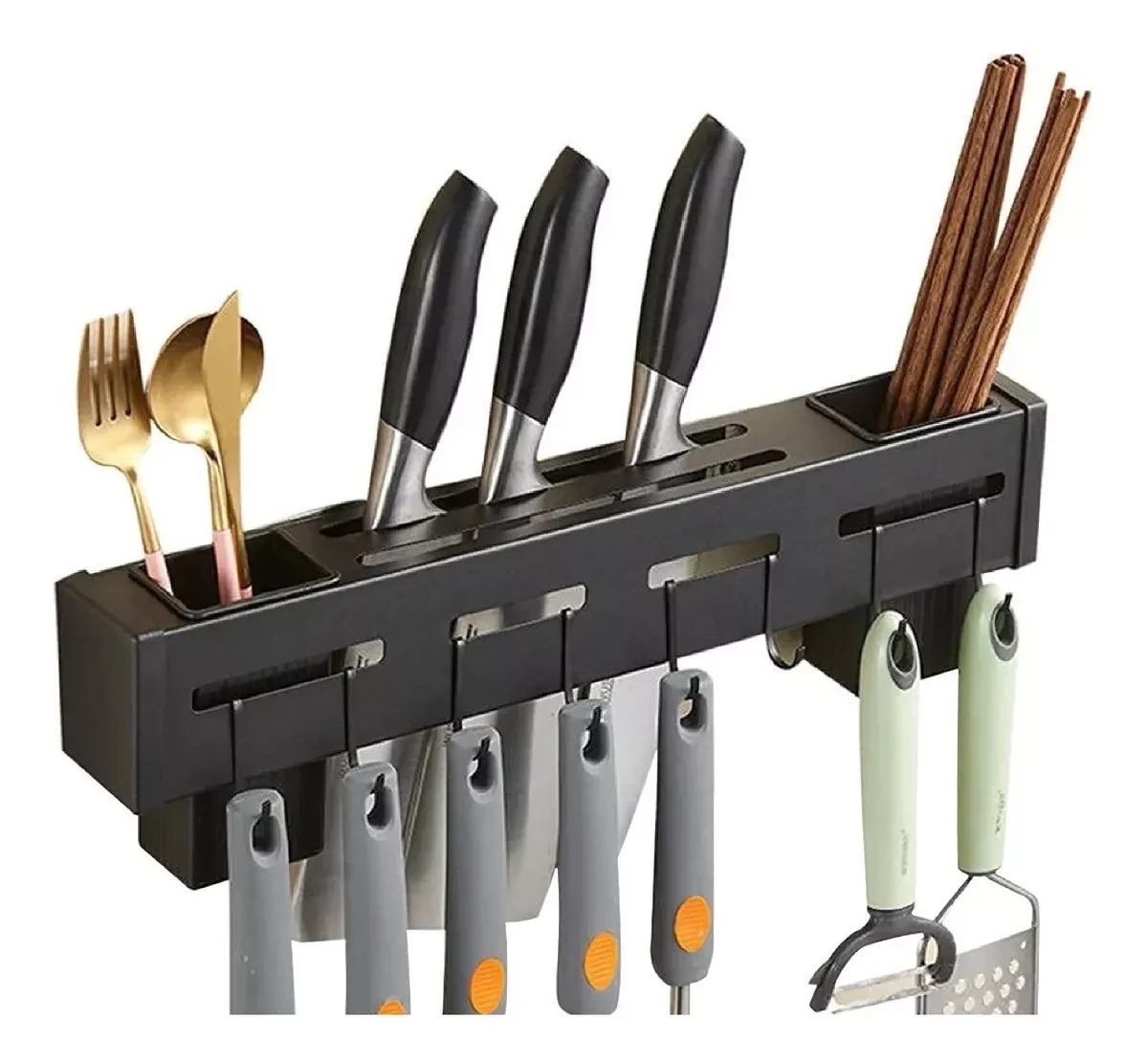 Soporte metálico de utensilios cocina 4