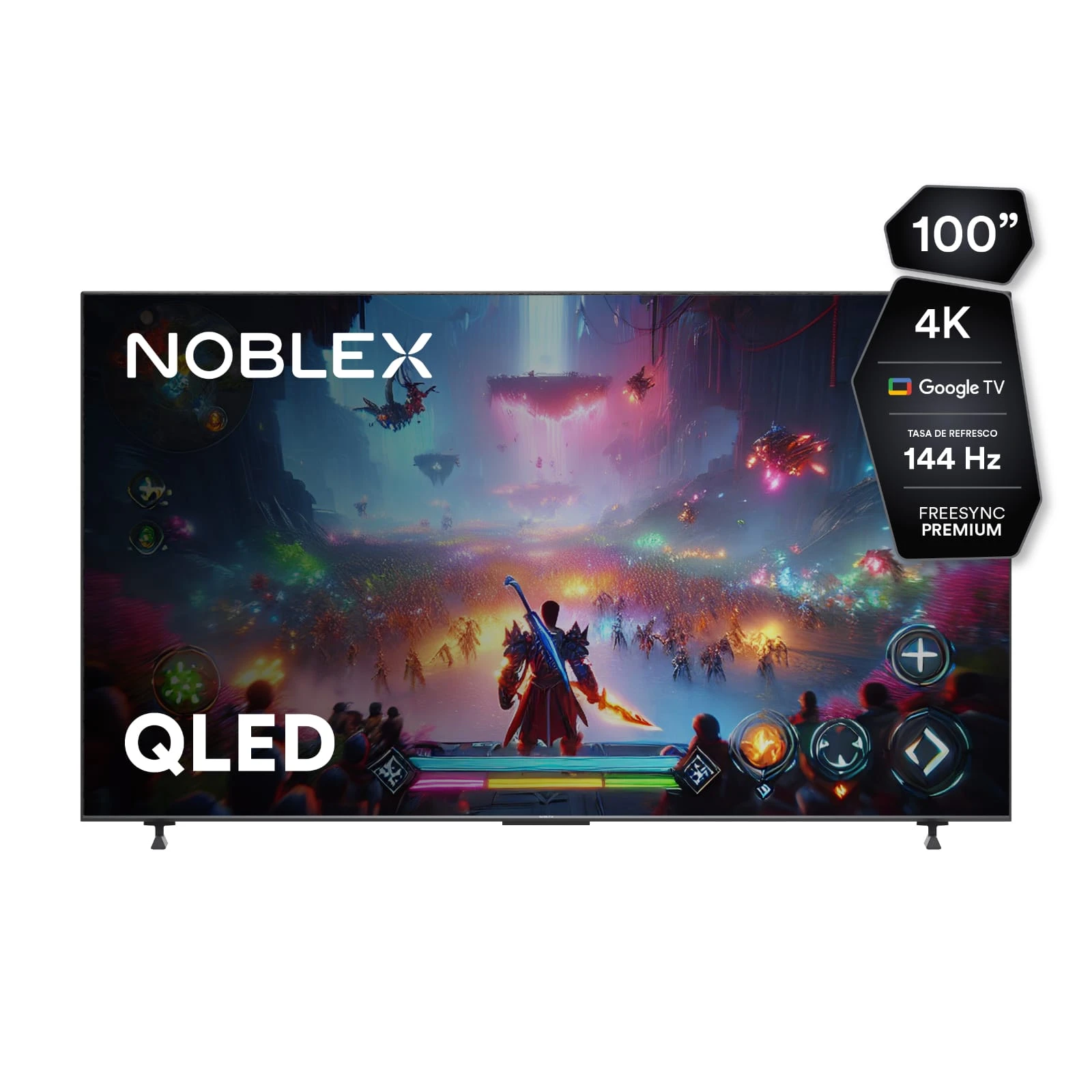SMART TV NOBLEX 100" BLACK SERIES PRO 4K QLED  2
