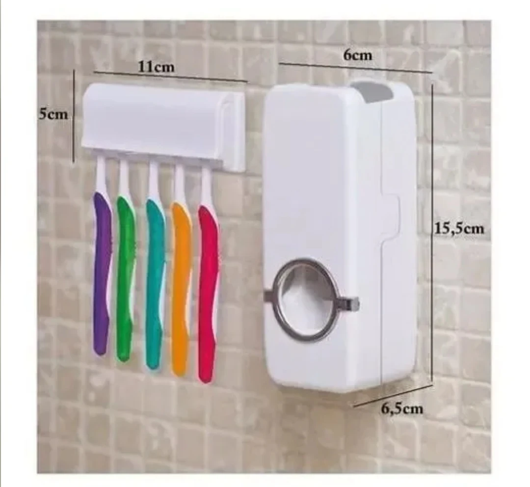 Dispensador pasta de dientes con soporte cepillos 2