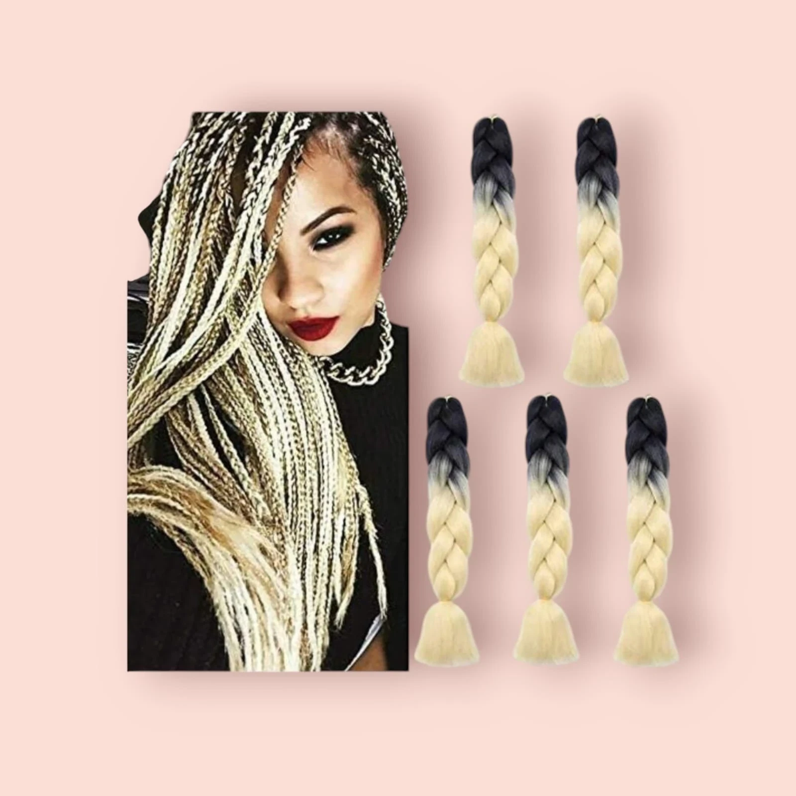 TRENZA AFRICANA EXTENSIÓN KANEKALON B34
