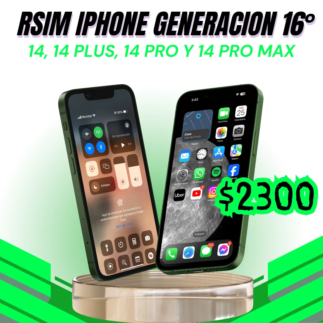 rsim para 14, 14 plu, pro y pro max