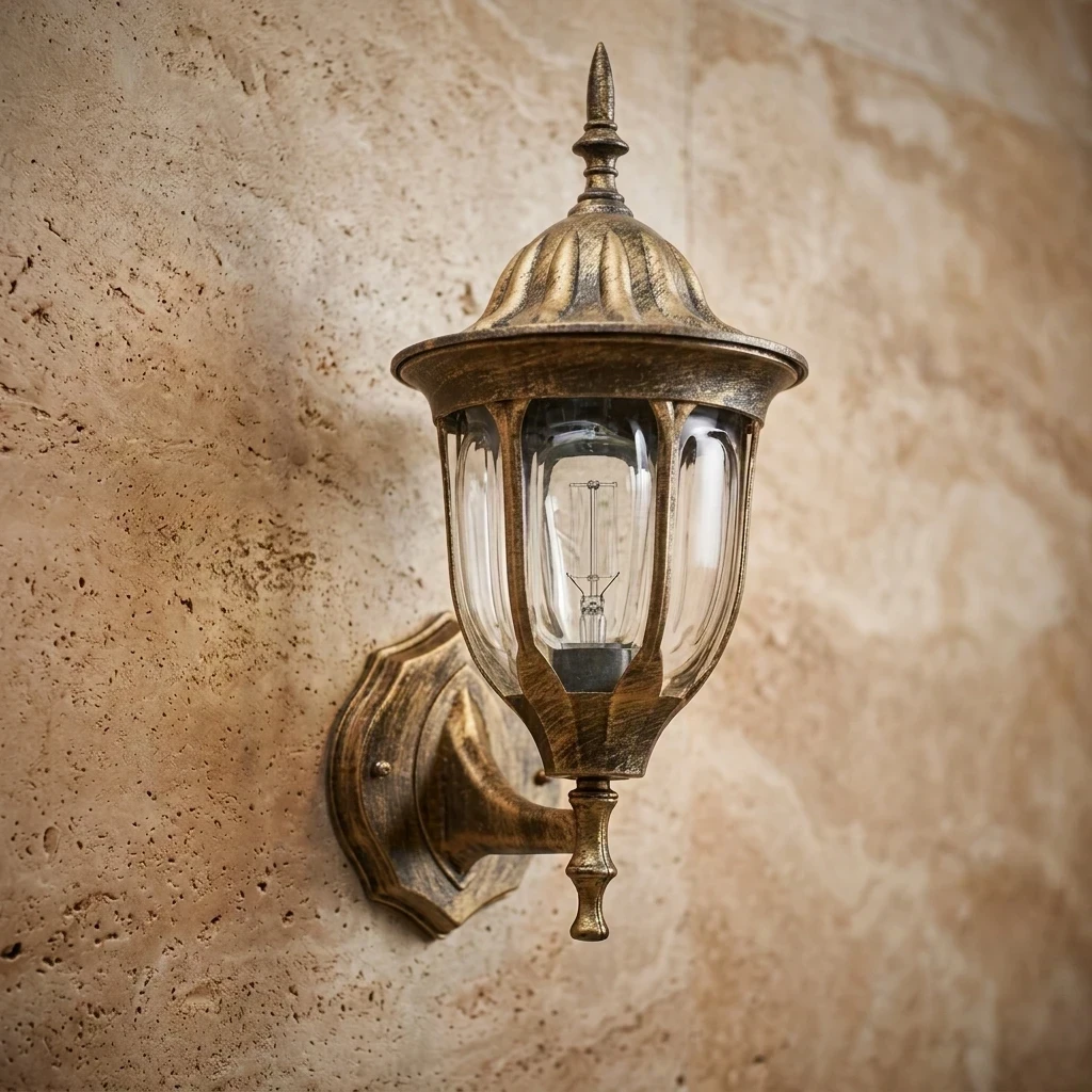 FAROL PARED COLONIAL 1L E27 BRONCE ANTIGUO 170X365MM