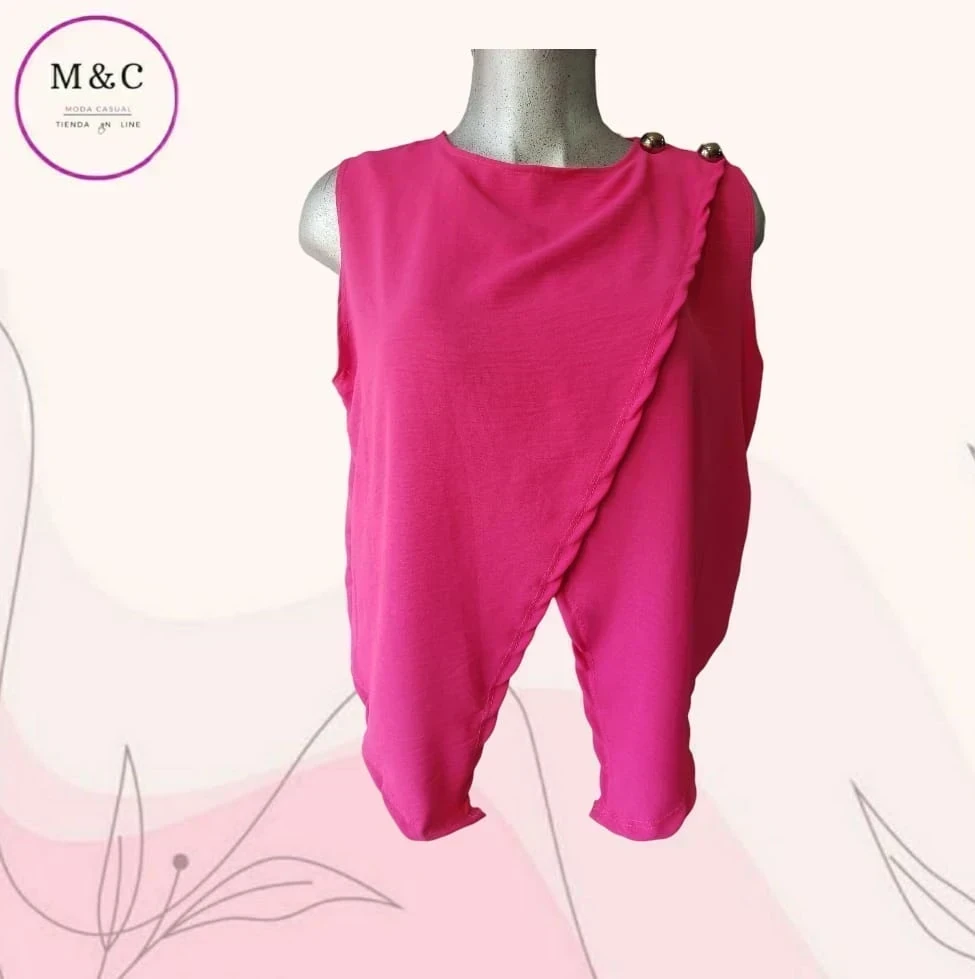 Blusa casual sin manga