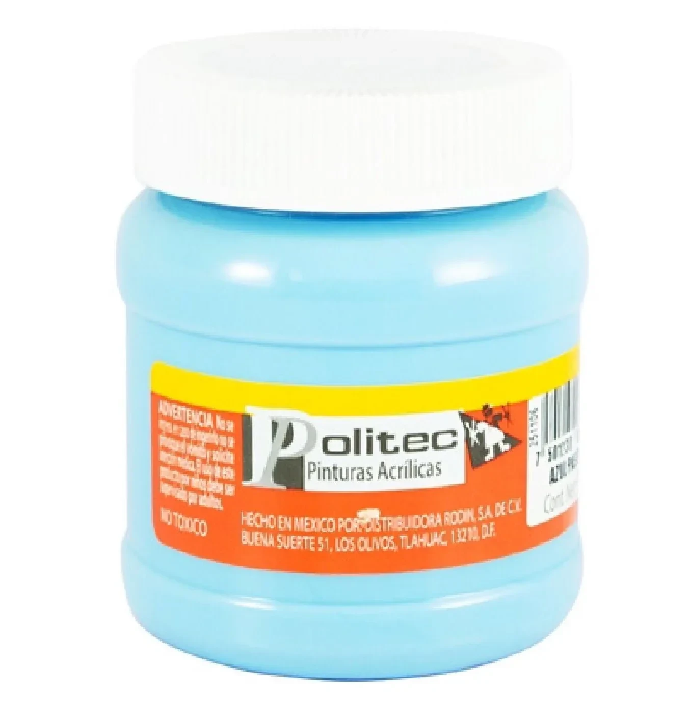 Politec pintura azul pastel frasco de 250 ml