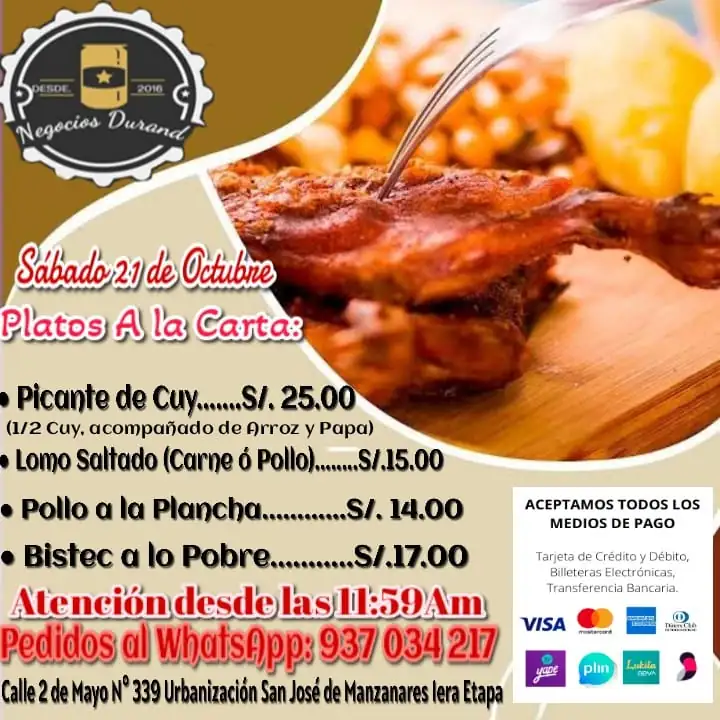 Platos a la Carta