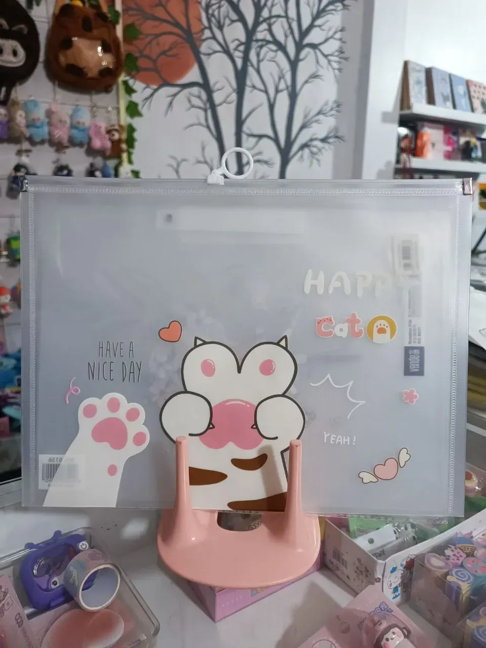 Carpeta tipo sobre. PATITA GATO KAWAII 2