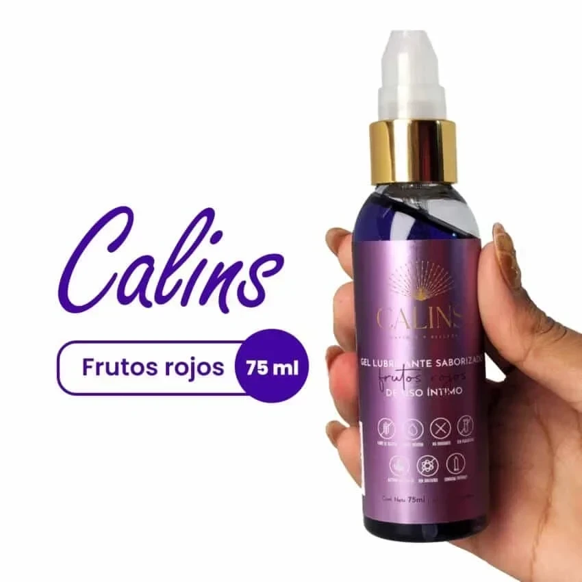 Gel Frutos Rojos 75ml Calin Saborizado 2