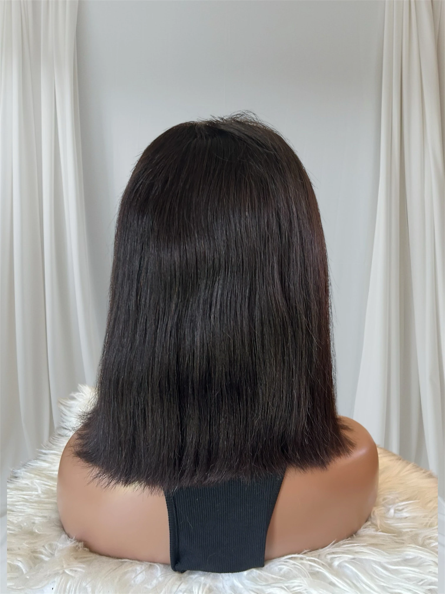 Peluca  de cabello humano 14” frontal 4x4  2