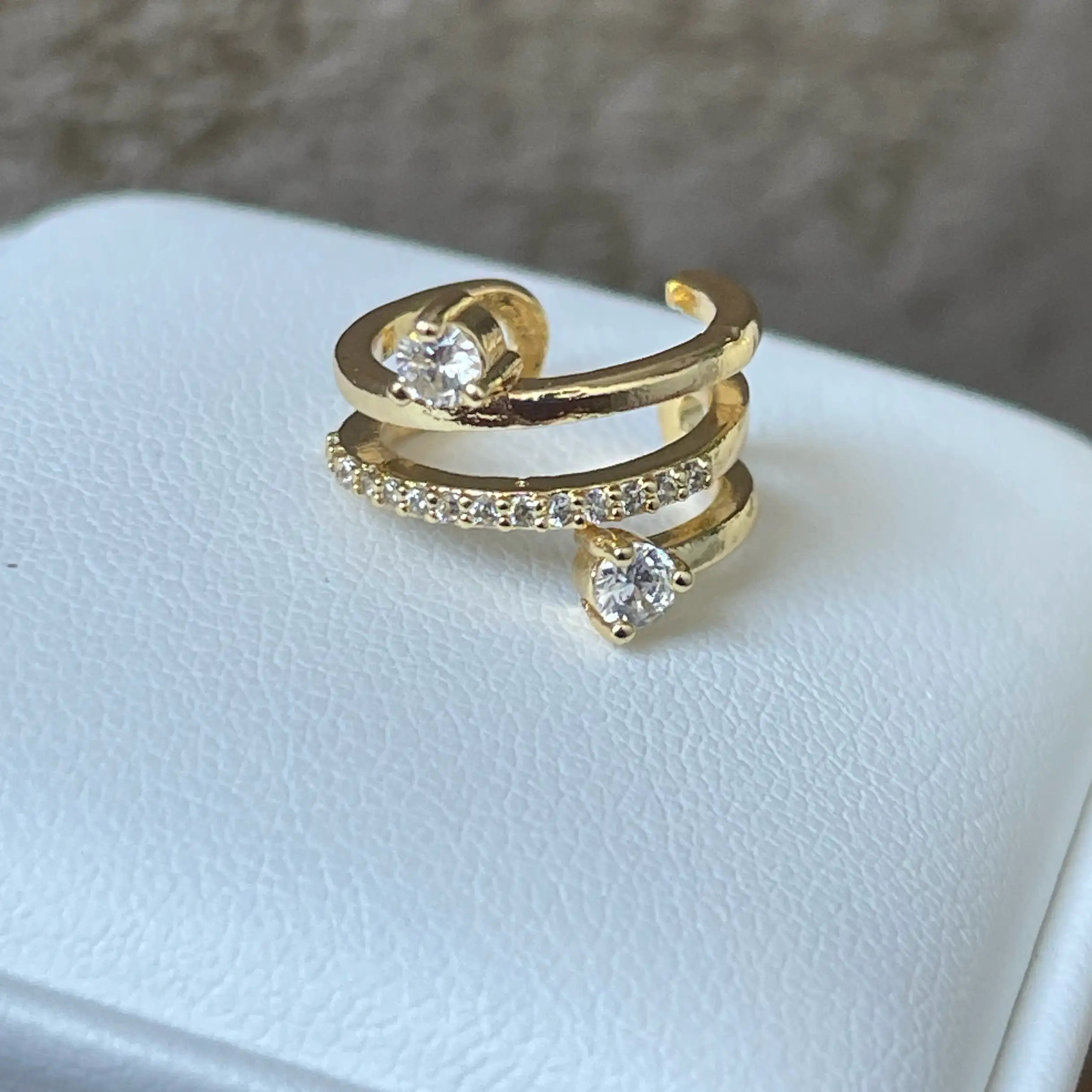 EARCUFF TRIPLE BRILLANTE