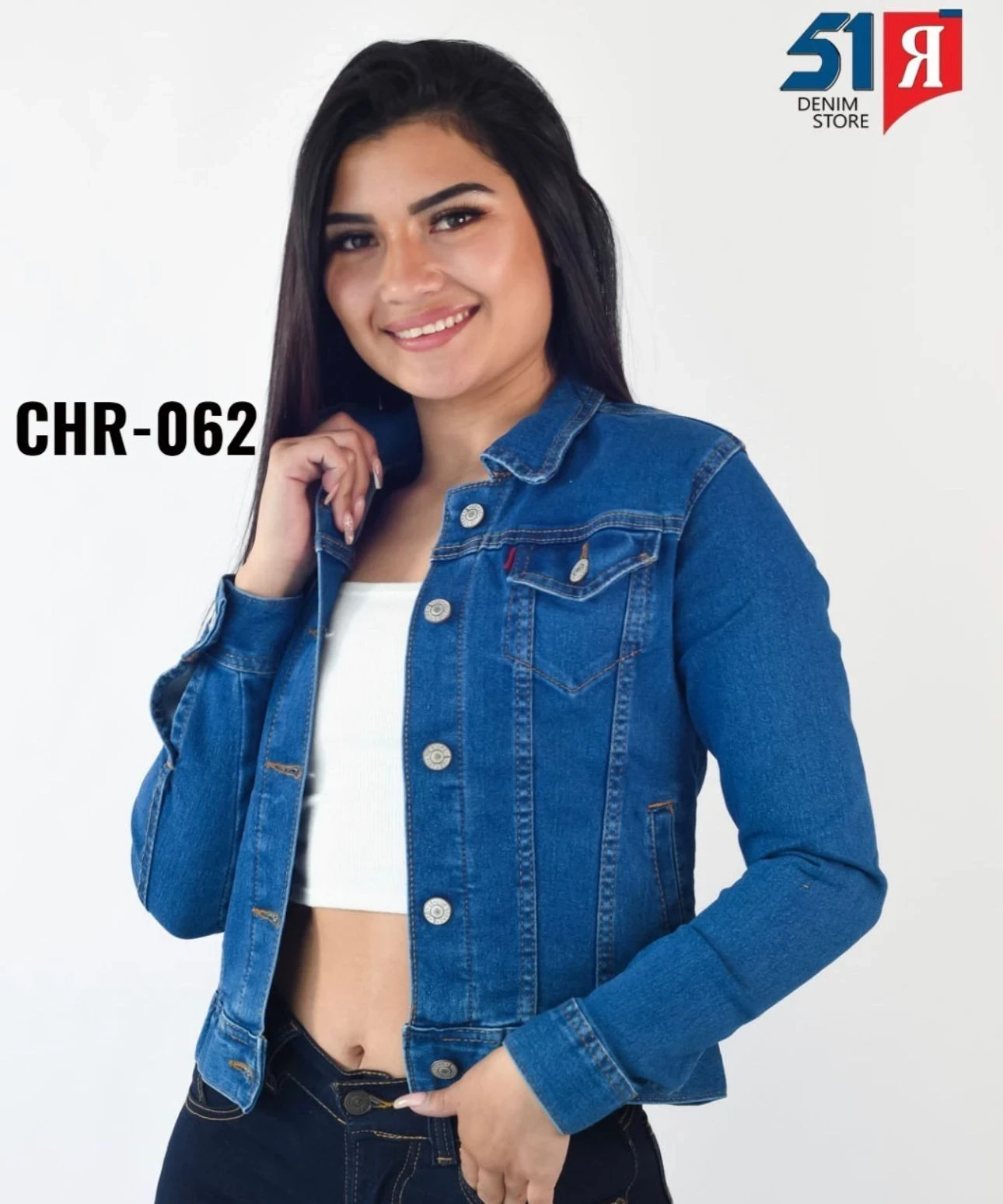 Chaqueta Jean Licrado Tipo Levis 5