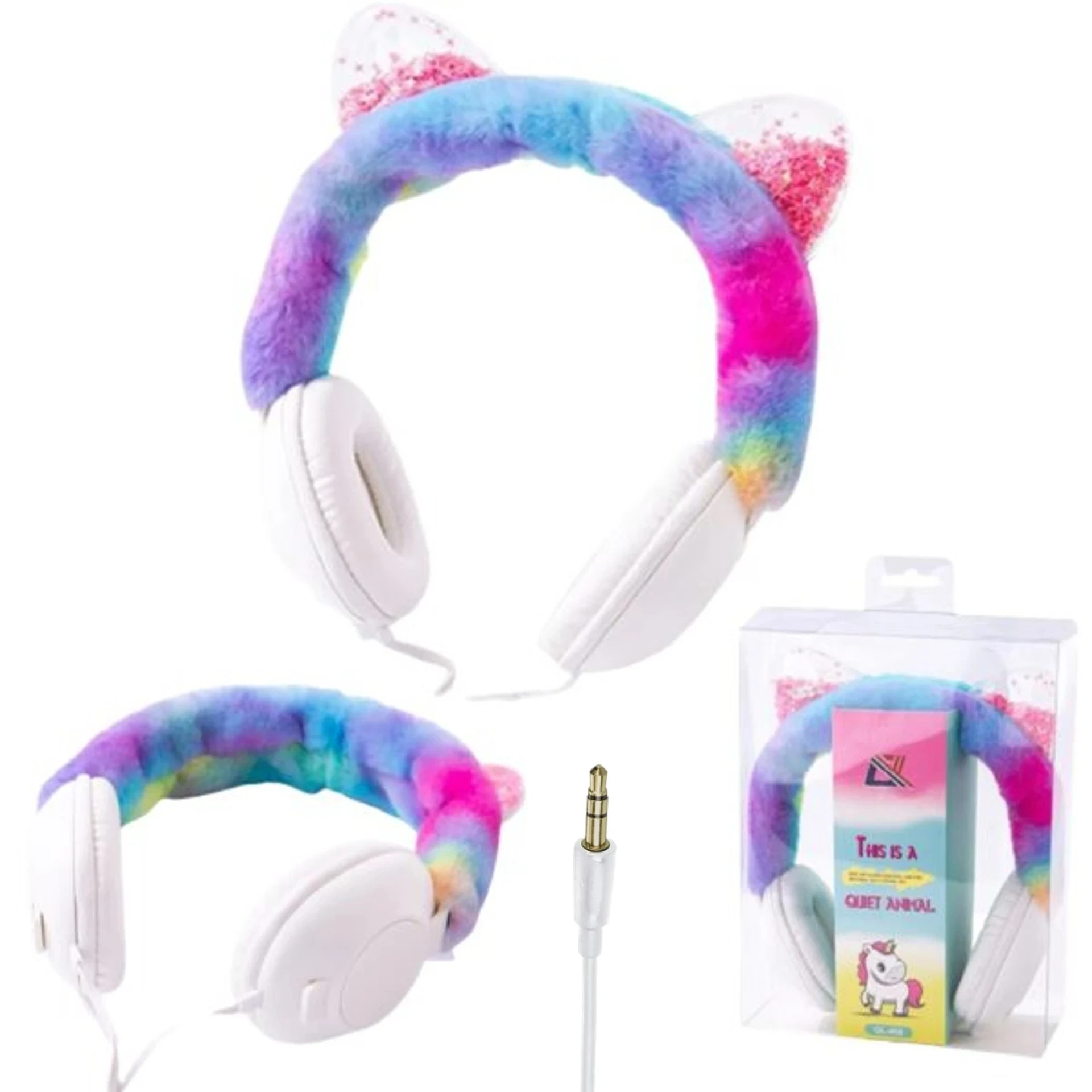 Auriculares Cable Vincha Con Orejas