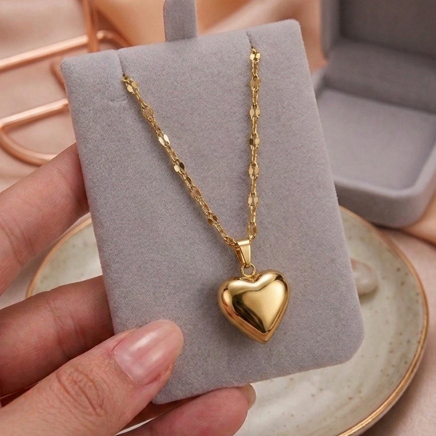 Cadena corazon chunky 3