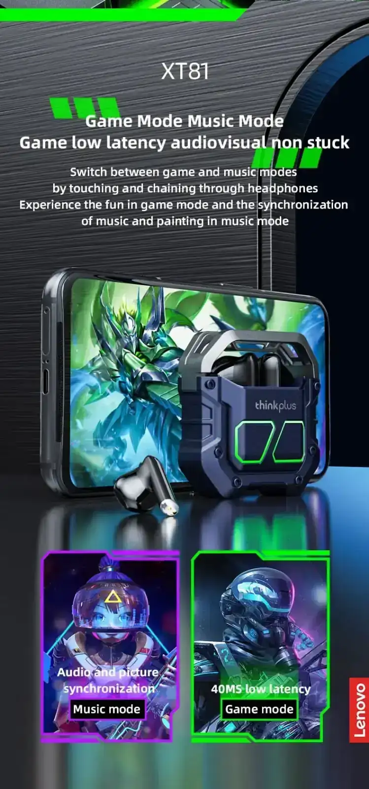 Auriculares Lenovo 3