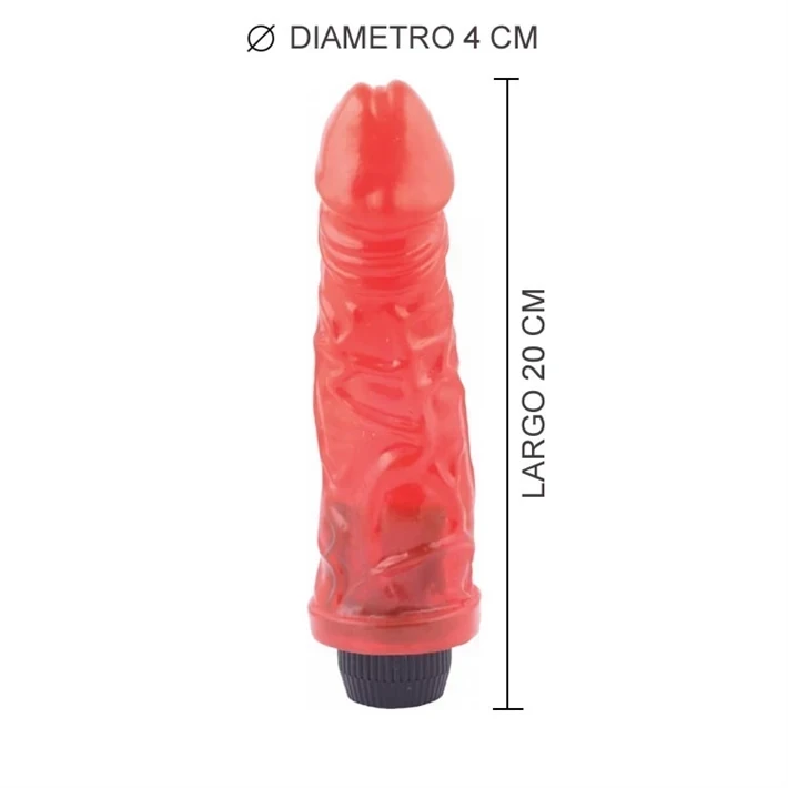 Vibrador Americano Grande Jelly