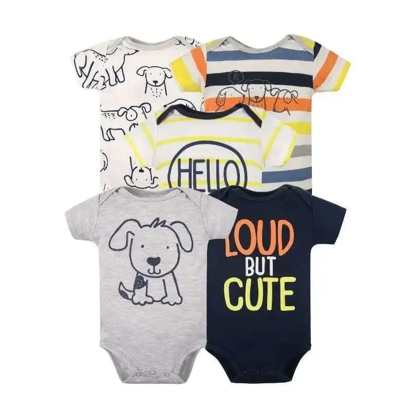 Set 5 bodys manga corta