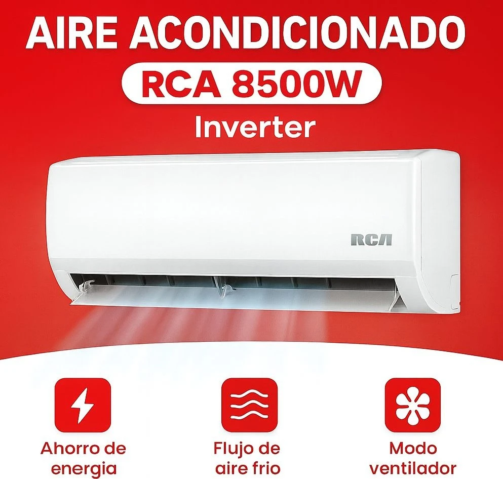 AIRE ACONDICIONADO RCA 8500W INVERTER FRIO/CALOR