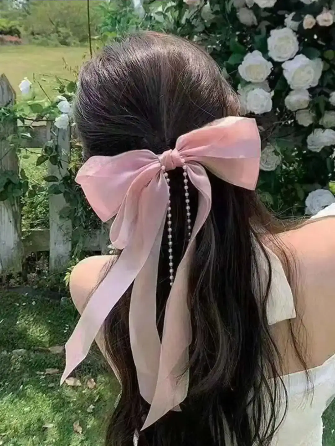Moño con perlas 4