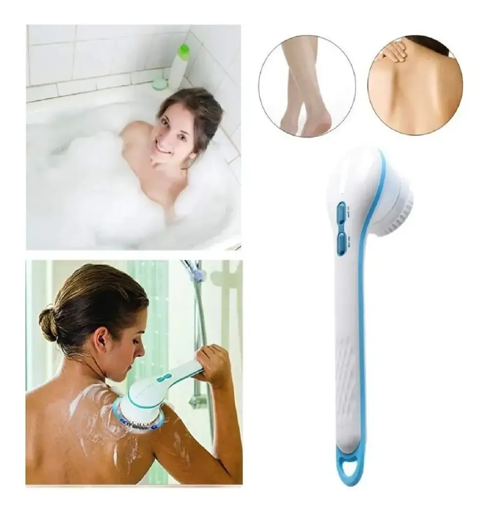 Cepillo eléctrico para baño spa cerdas intercambiables  4