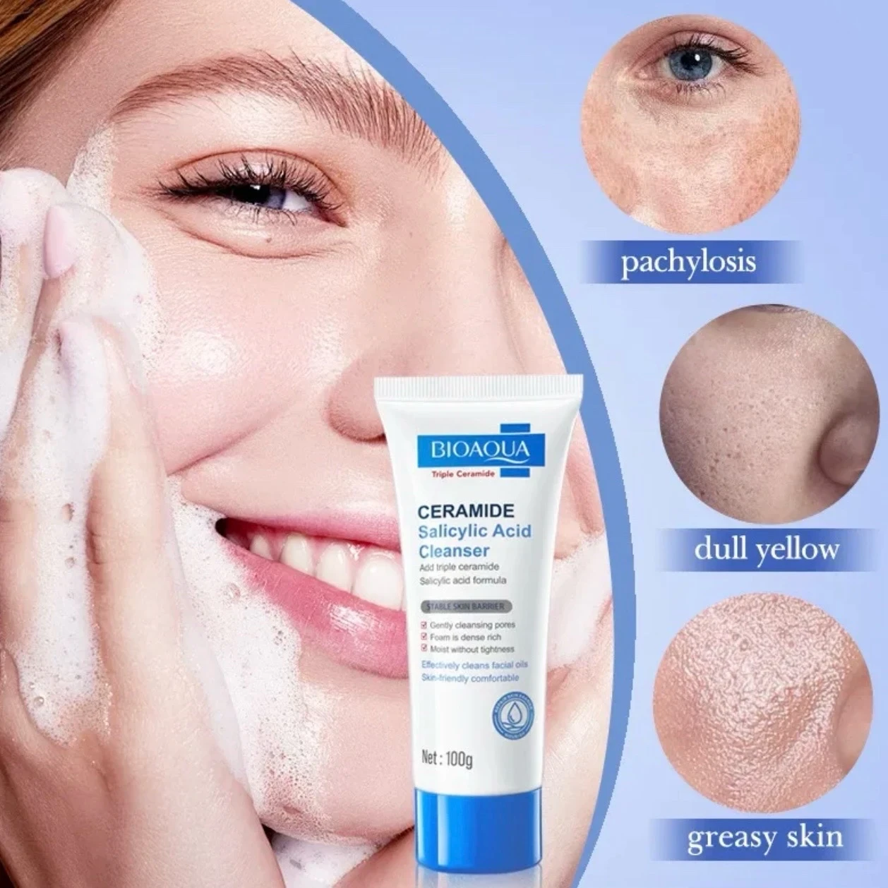 Jabón de Ácido Salicílico y Ceramide Bioaqua  3