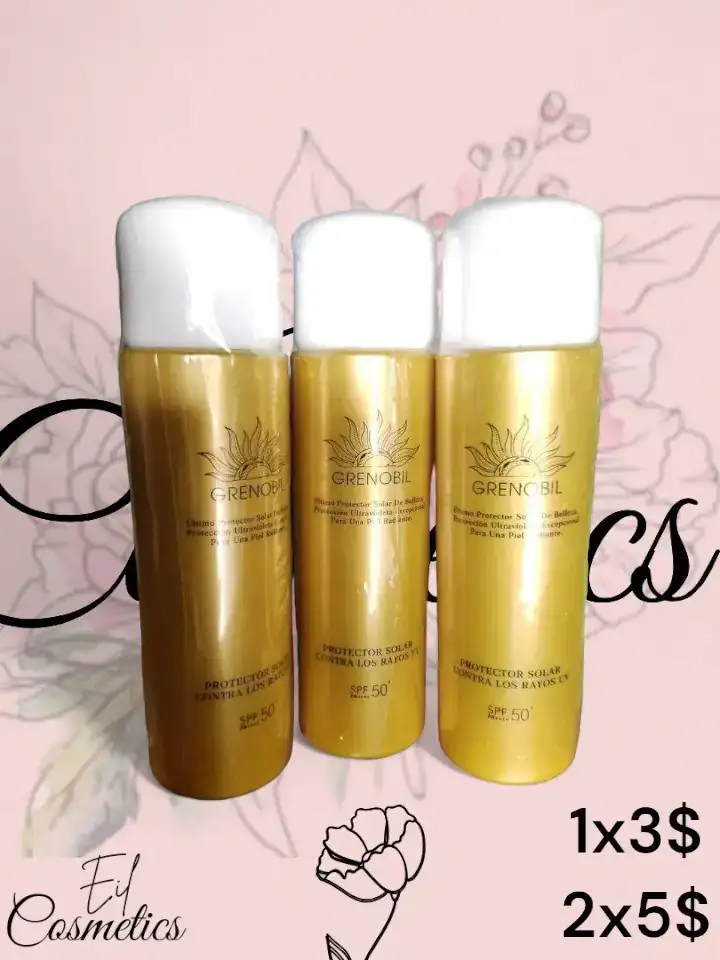 Protector Solar en Spray de 50spf para seca o mixta 