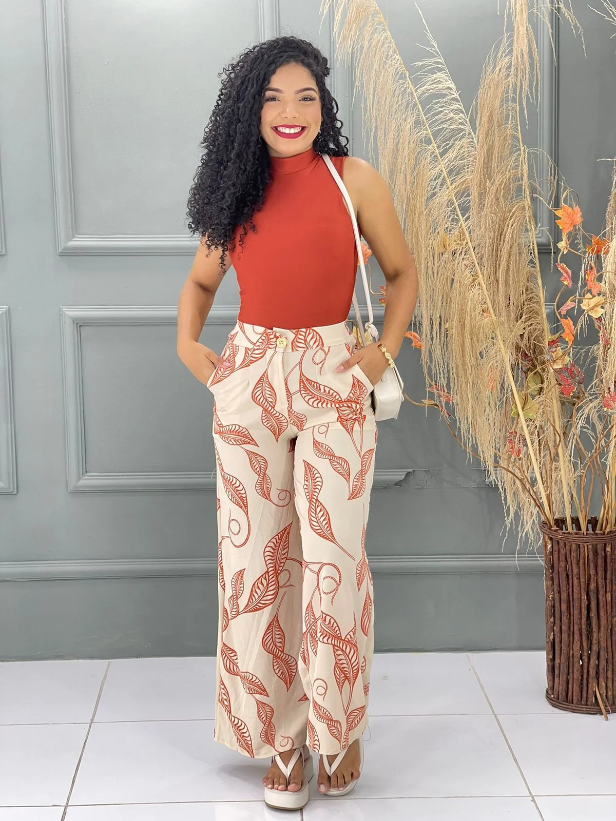CALÇA PANTALONA DENISE DE BOTÃO 4