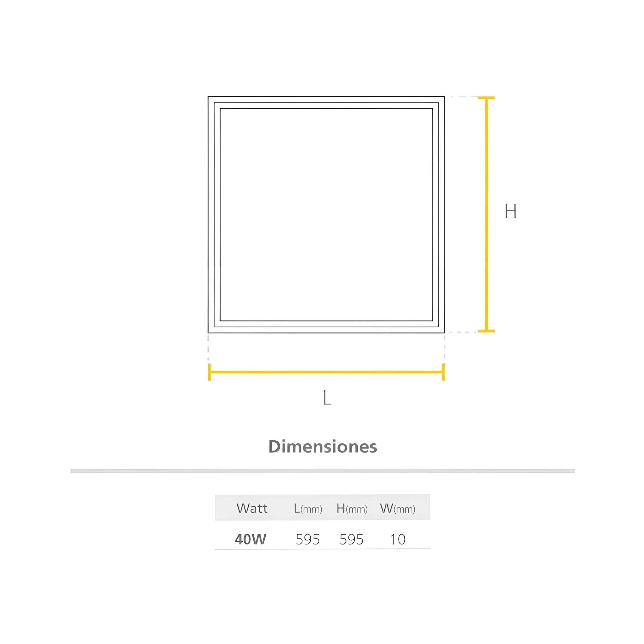 PANEL LED 40W 60X60 35000H 4