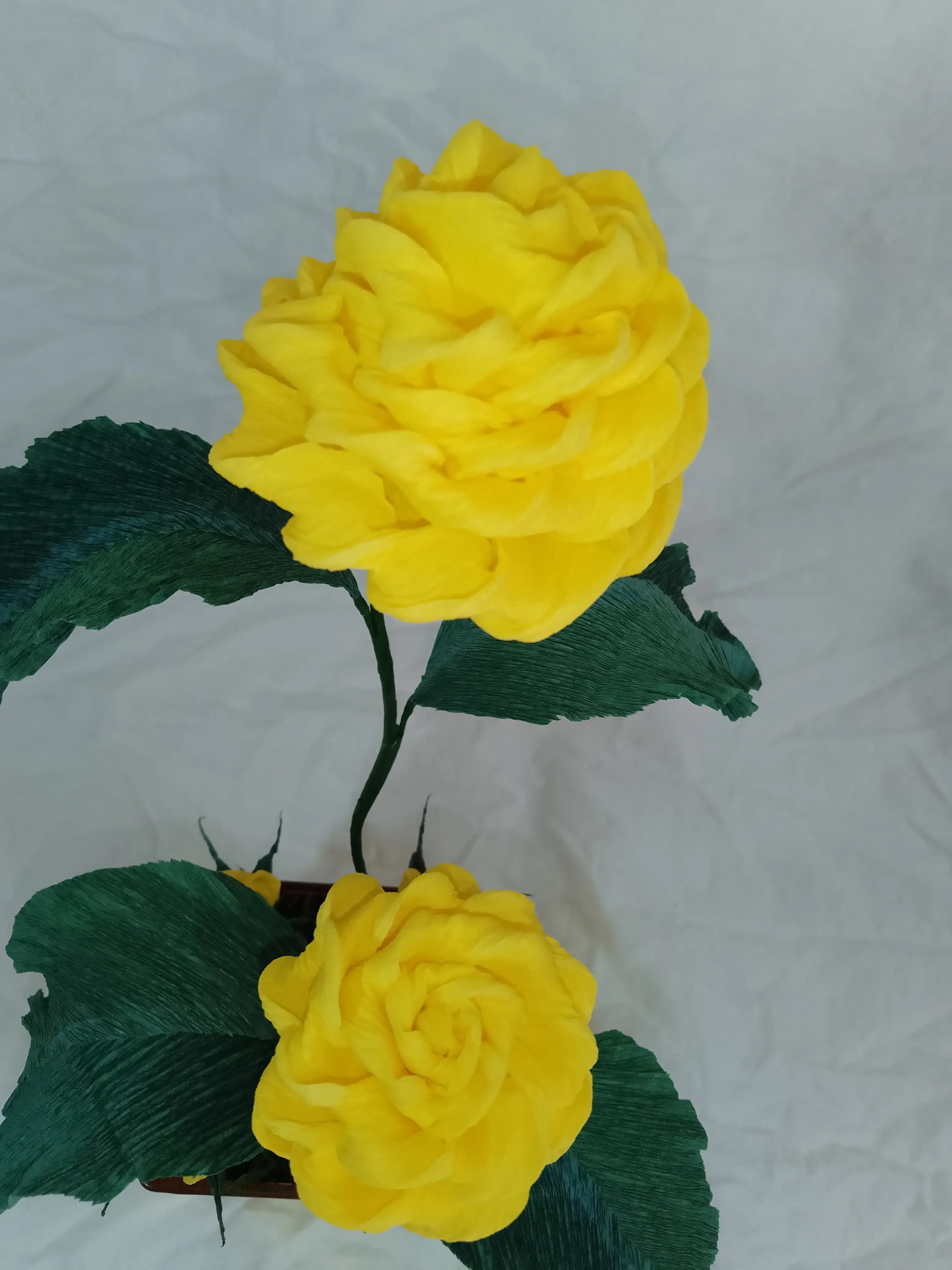 Florero Amarillo Chispiante 4