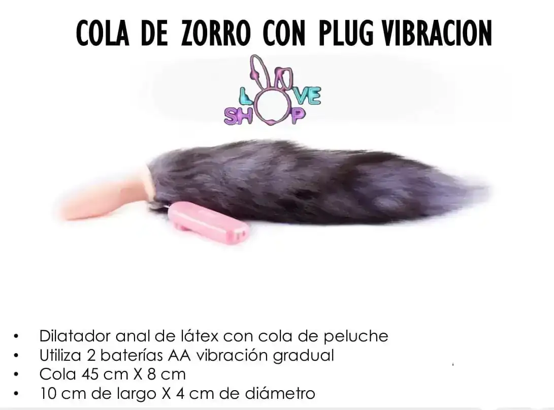 Plug zorro con vibracion