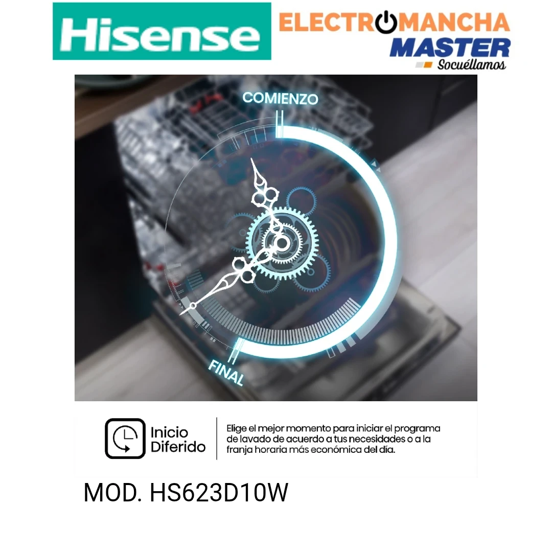 LAVAVAJILLAS HISENSE HS623D10W 3 BANDEJA BLANCO D 8