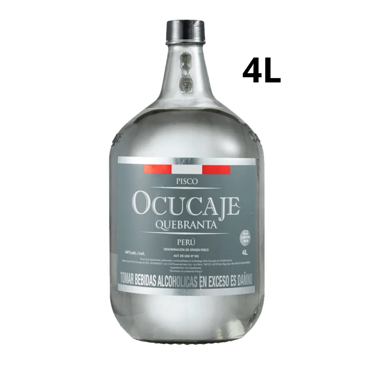 PISCO OCUCAJE QUEBRANTA 4000ML