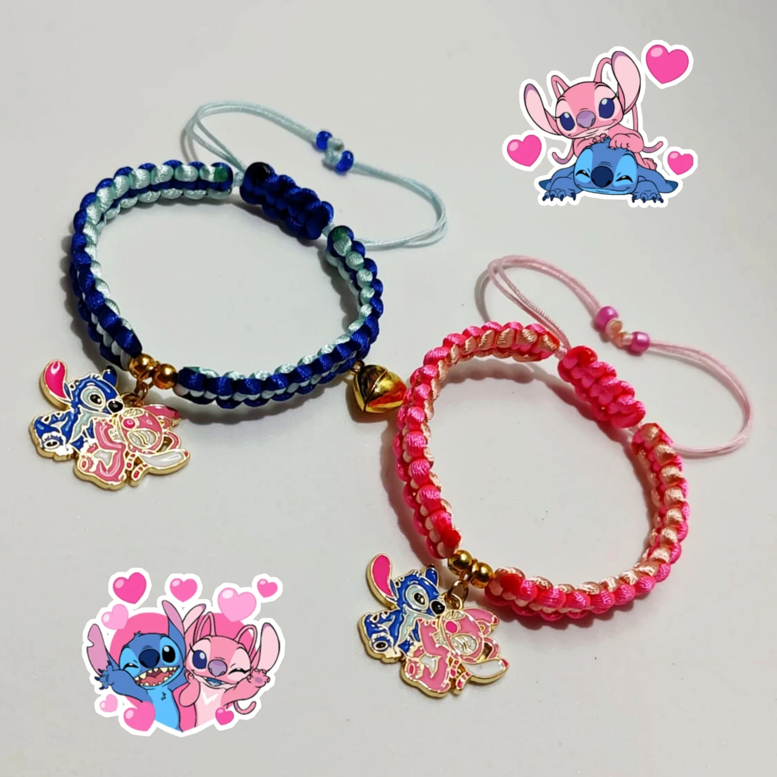 Dúo Pulseras de Stitch y Angel 2
