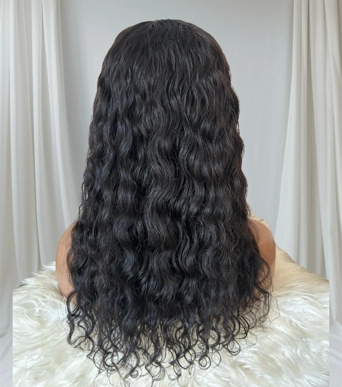 UNICE Pre Everyting - Peluca frontal sin pegamento 18” con ondas de agua de 13 x 4, precortadas, encaje frontal, pelucas de cabello humano preblanqueadas, nudos invisibles para poner y llevar 4