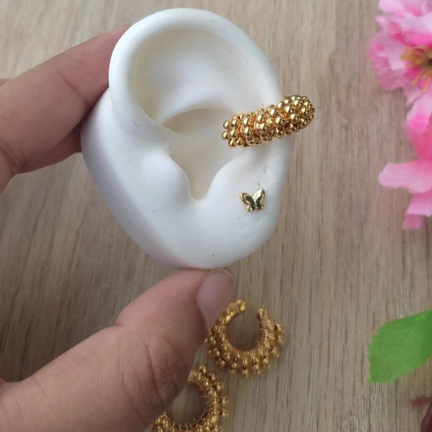 EARCUFF PIEDRAS DORADAS 3
