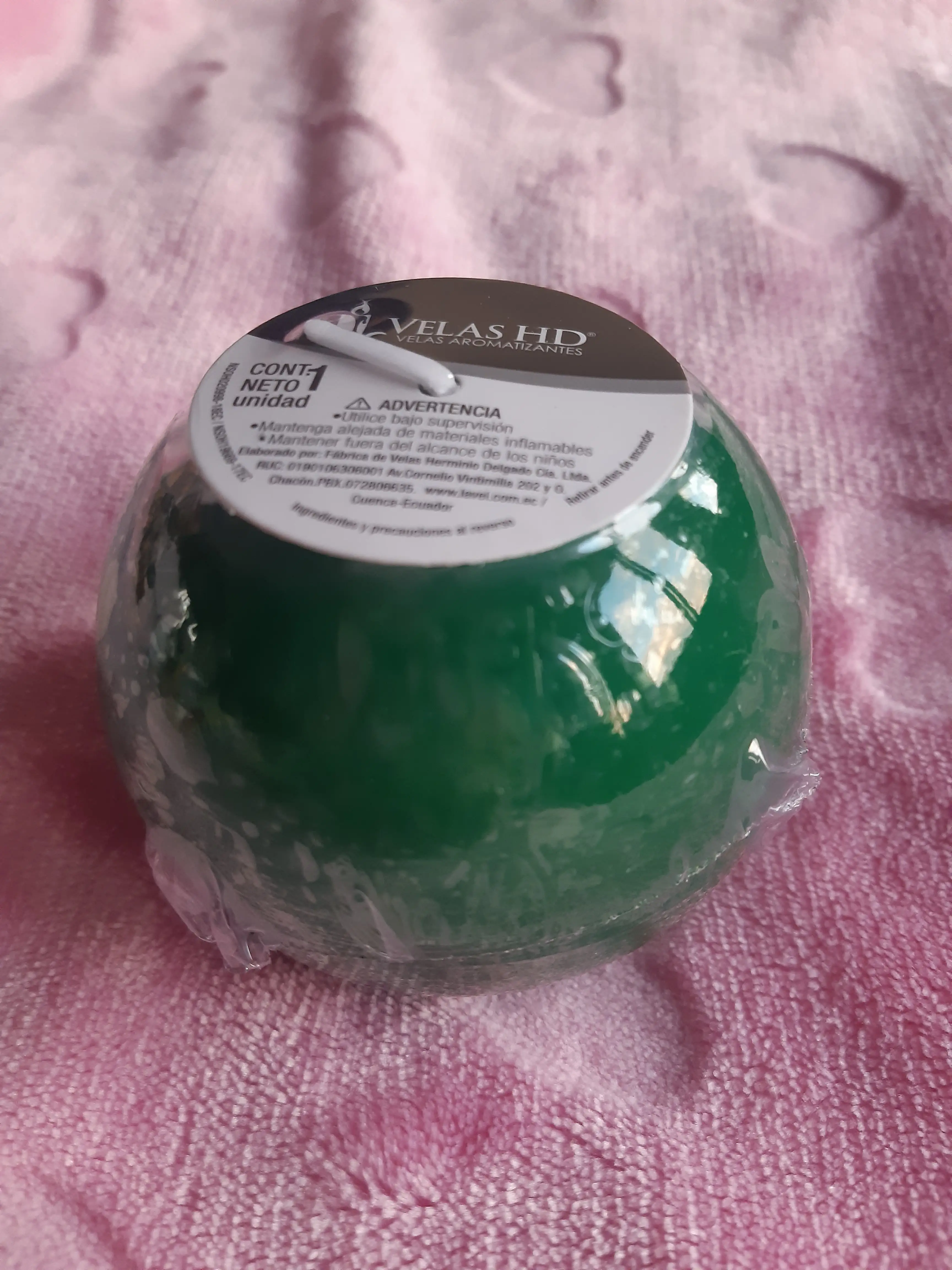 Vela bolita verde 2