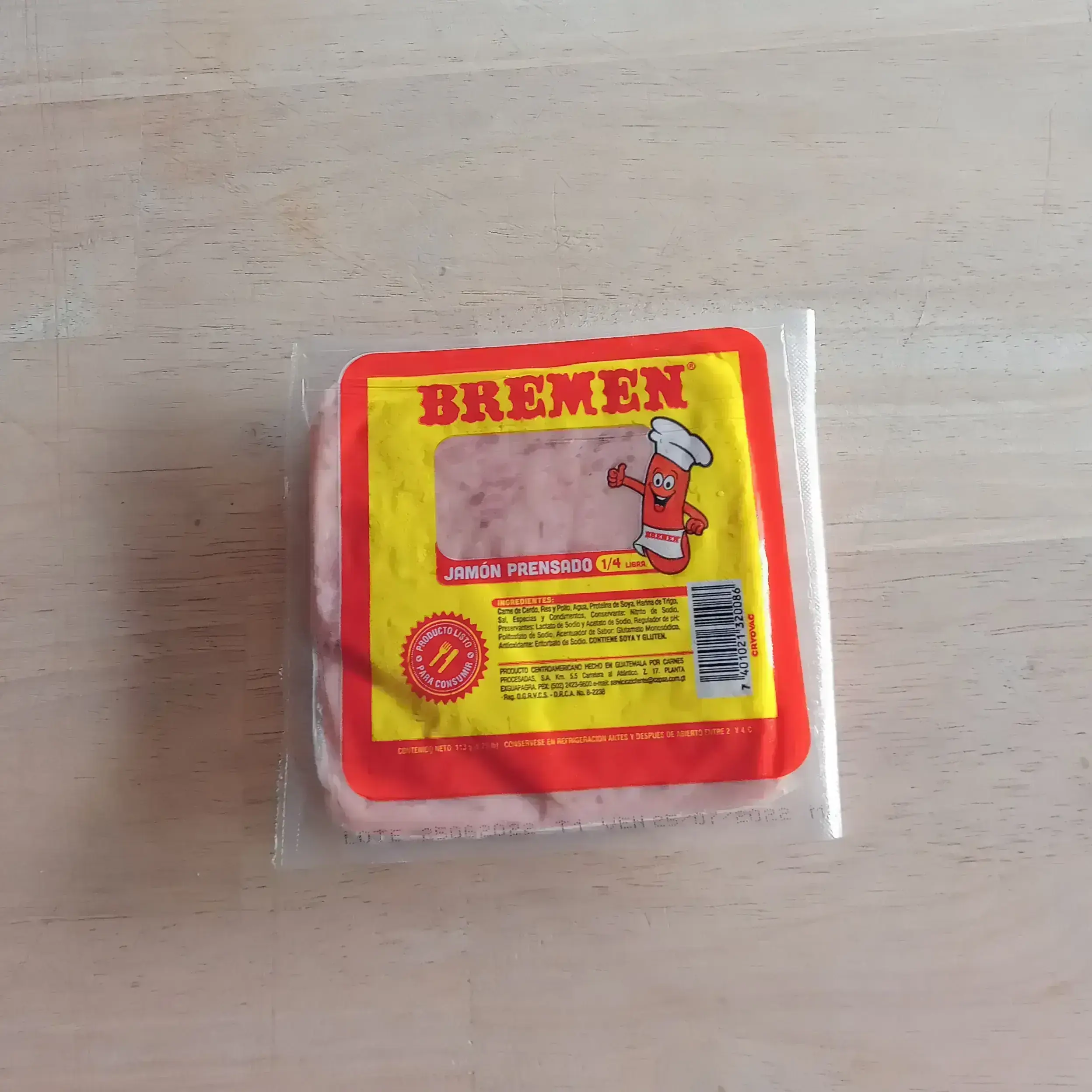 Jamón bremen 1/4 lb 