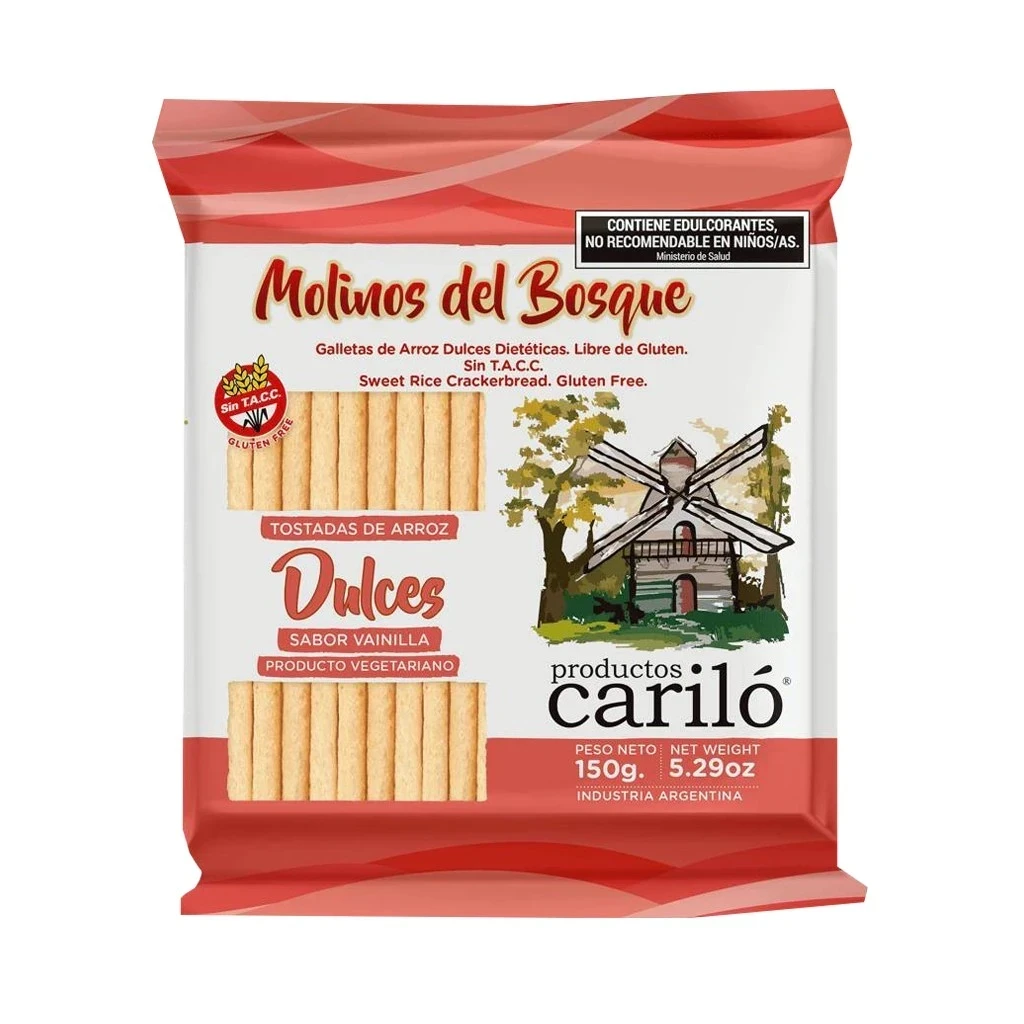 TOSTADAS DE ARROZ DULCES MOLINOS DEL BOSQUE 