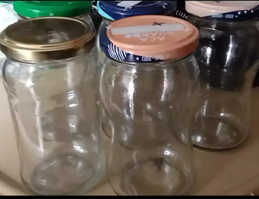 Frascos de vidrio con tapa 