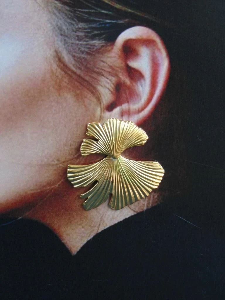 ARETE ACERO DOR MAXI HOJA GINKGO 4